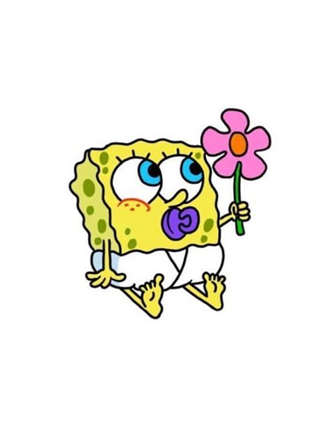 Baby Spongebob. Spongebob drawings, Spongebob painting, Cute, Baby ...