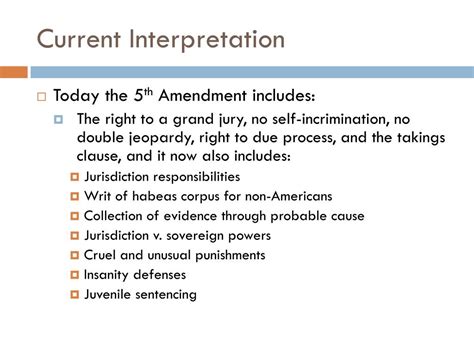 PPT - The 5 th Amendment and Due Process of the Law PowerPoint Presentation - ID:6931029