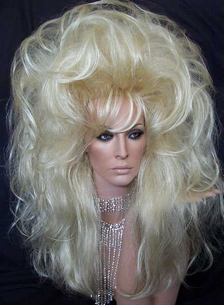 Outrageous Huge Blonde Drag Wig. Such Fun! www.newattitudewi... | Trendy short hair styles ...