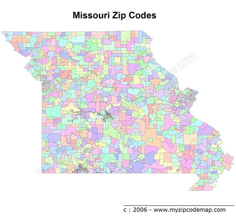 Missouri Zip Code Maps - Free Missouri Zip Code Maps