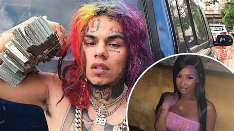 Tekashi 6ix9ine's Girlfriend Shows Off Rainbow Hair And '69' Tattoo - Capital XTRA