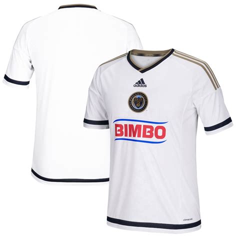 Men's Philadelphia Union adidas White 2015 Team Secondary Replica Jersey