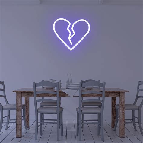 Heart Broken LED Neon Sign - Neon Direct