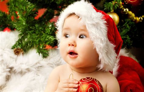 Wallpaper children, child, New year, beautiful, new year, happy ...