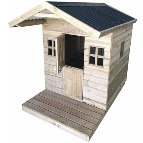 Kiddies Wooden Playhouse – The Pole Yard