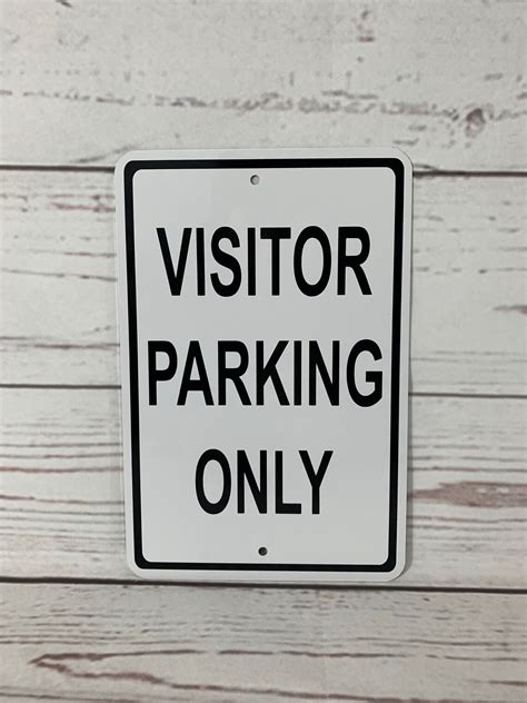 Visitor PARKING ONLY Metal Street No Parking Sign NEW 3 - Etsy