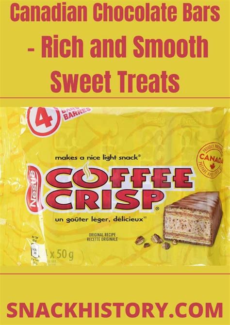 Canadian Chocolate Bars - Rich and Smooth Sweet Treats - Snack History