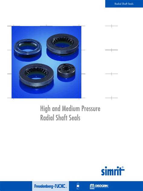 Radial Shaft Seal | PDF | Wear | Pressure