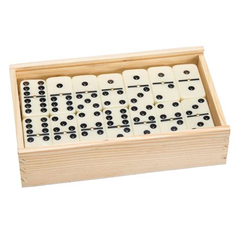 Trademark Games 55-Double 9-Dominoes with Wood Case How To Play Dominoes, Dominoes Set, Tiles ...