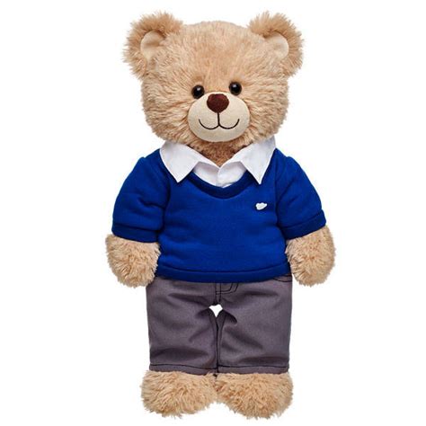 Blue & Grey School Uniform Price £10.00 | Teddy bear clothes, Teddy ...