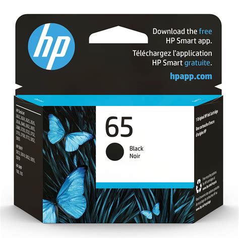 Original HP 65 Black Ink Cartridge | Works with HP AMP 100 Series, HP DeskJet 2600, 3700 Series ...