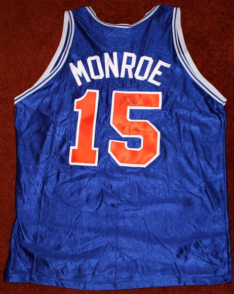 Earl The Pearl Monroe New York NY Knicks Autographed Jersey - Steeno ...