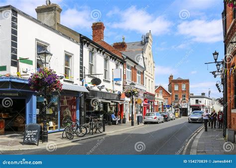 Central street of Dalkey. editorial stock image. Image of ireland ...