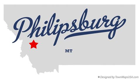 Map of Philipsburg, MT, Montana