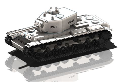 KV-1 Tank | 3D CAD Model Library | GrabCAD