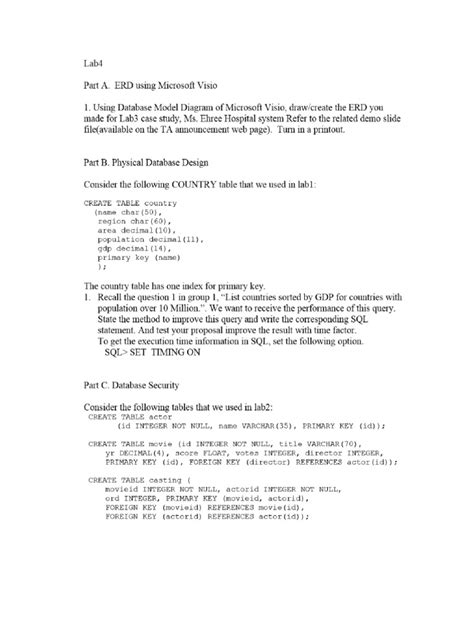 ERD Using Microsoft Visio | PDF