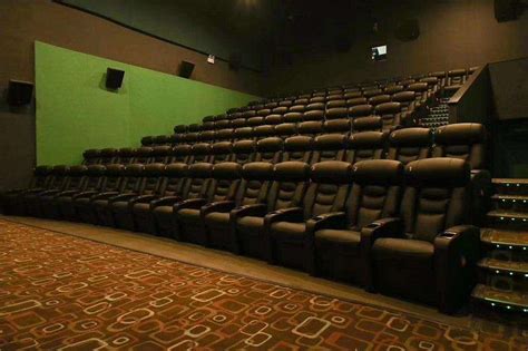 Red Movie Theater Recliners With Embroidery Numbers