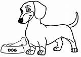 Dog Ready To Eat Chicken Bone coloring Page  Mitraland sketch template