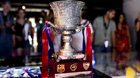 Spanish Super Cup trophy in Barça Museum