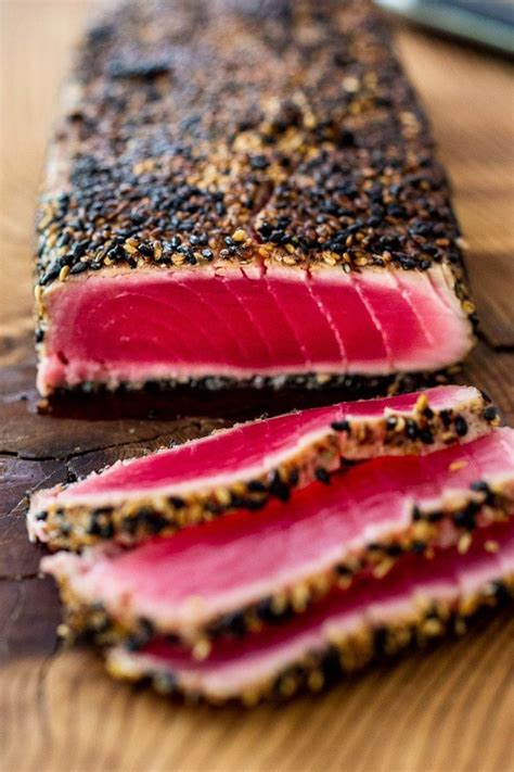 Grilled Tuna Steak Recipe Sesame Seeds | Dandk Organizer