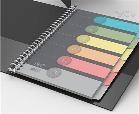 3D product design - Loose Leaf Steel Binder & Divider on Behance