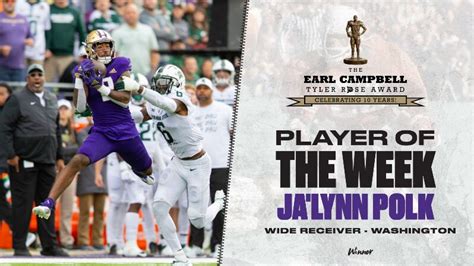 Earl Campbell Tyler Rose Award: Washington WR Ja’Lynn Polk named ...