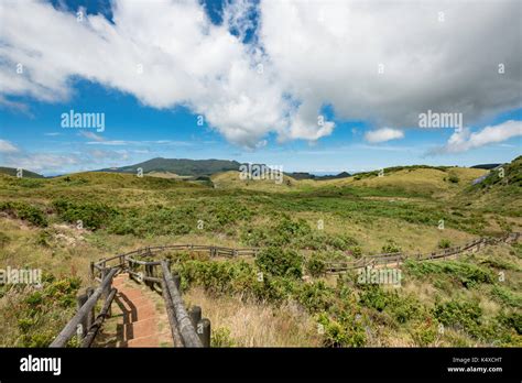 Hiking path National Park, Azores, Terceira Portugal Stock Photo - Alamy