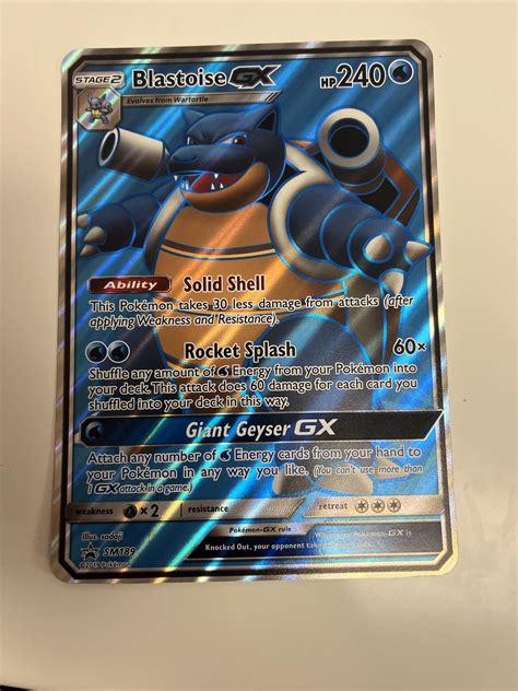 Mavin | Blastoise GX JUMBO Promo Card SM189 Full Art Holo Pokémon VLP