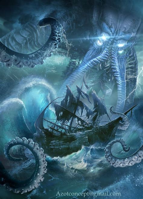 Kraken, Ihor Reshetnikov on ArtStation at https://www.artstation.com/artwork/Ya8Obd | Criaturas ...