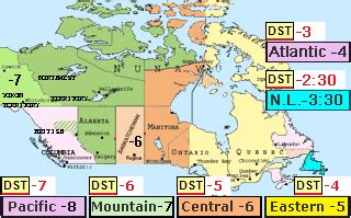 Time difference Canada (Toronto) and Local time - with current time zone