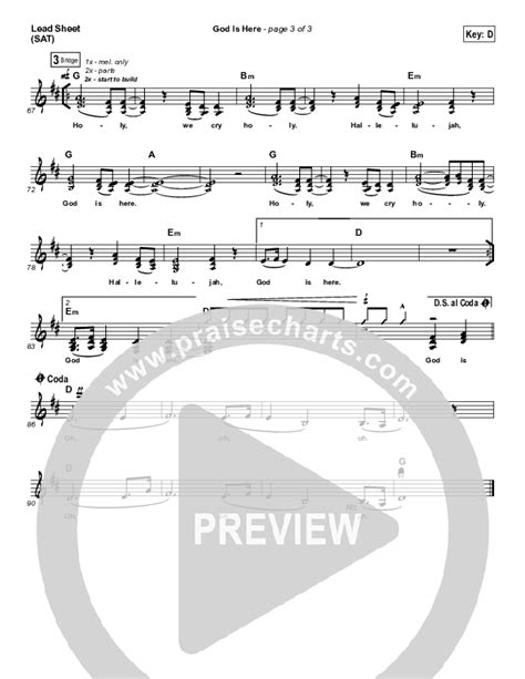 God Is Here Sheet Music PDF (Darlene Zschech) - PraiseCharts