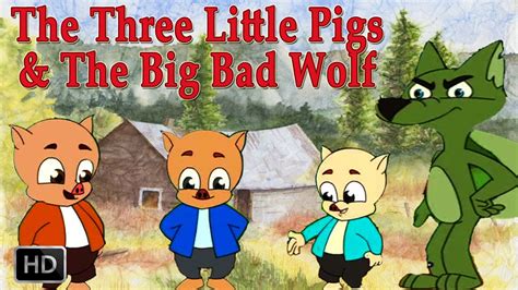 The Three Little Pigs and Big Bad Wolf | HD Animated Fairy Tales for Children | Full Story - YouTube