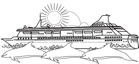 Printable Coloring Pages Cruise Ships