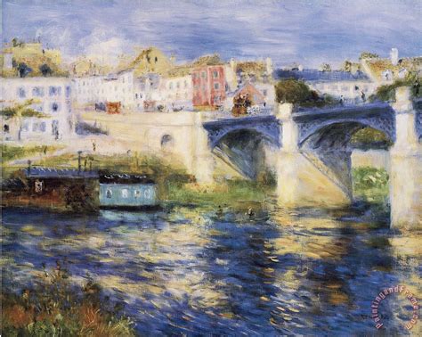 Renoir Bridge Over River painting - Bridge Over River print for sale