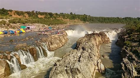 Ropeway View of Dhuandhar Falls Bhedaghat Jabalpur - YouTube