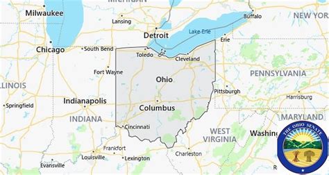 Map Of Ohio Showing Cities And Towns