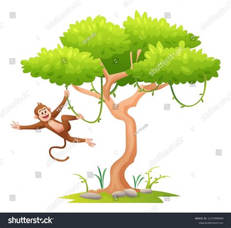 889 Monkey Climbing Tree Stock Vectors, Images & Vector Art | Shutterstock