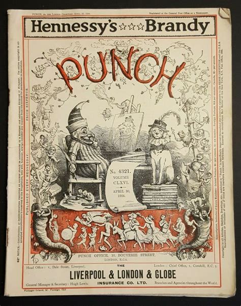 PUNCH Magazine or the London Charivari-Humour,Comics&Satire Apr 30 1924 No.4321 | Punch magazine ...