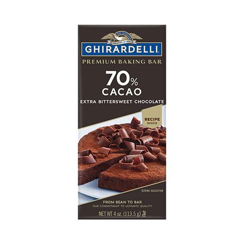 Ghirardelli 70% Cacao Extra Bittersweet Chocolate Baking Bars - EURO USA