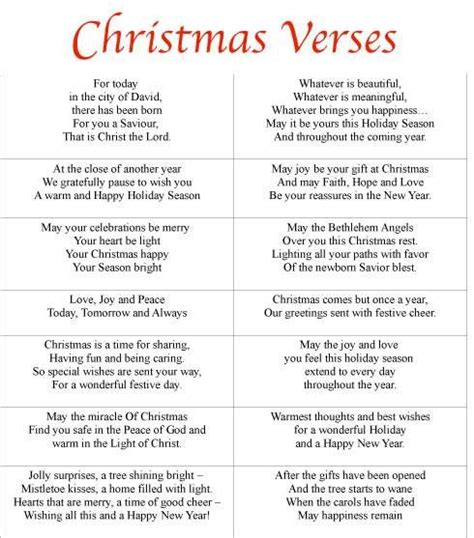 Christmas Passages For Christmas Cards | Christmas Carol