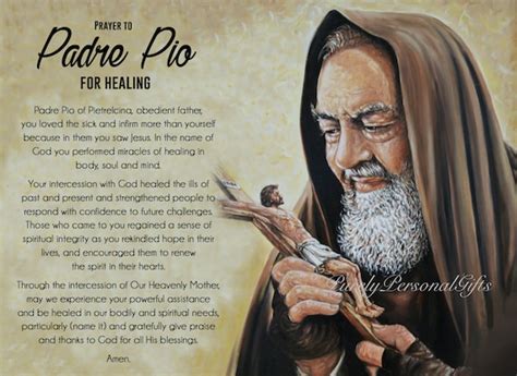 Printable Padre Pio Prayer St Padre Pio Prayer Digital | Etsy