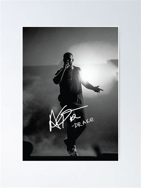 "Drake Signature" Poster for Sale by rafashahelena | Redbubble