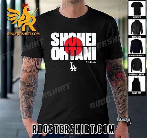 Premium Shohei Ohtani Los Angeles Dodgers Japan Flag Unisex T-Shirt ...