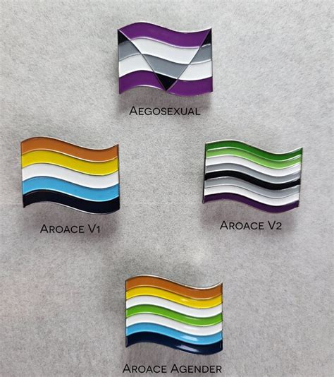 Aro Ace Pride Flagge Emaille Pins Weiche - Etsy