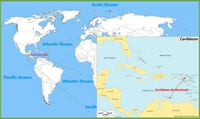 Caribbean Netherlands Map | Maps of Bonaire, Sint Eustatius and Saba