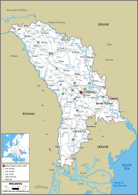 Maps of Moldova | Detailed map of Moldova in English | Tourist map of ...