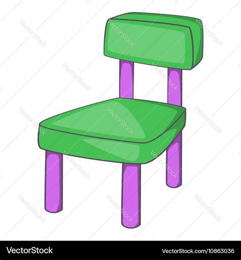 Children chair icon cartoon style Royalty Free Vector Image