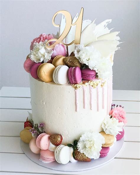 Colorful Macaroon Cake | Customzied Flower Cake | Best Cake Gift for Her