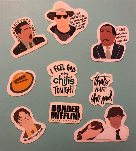 The Office Stickers/Magnets | Etsy