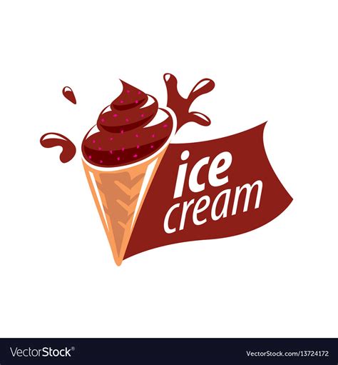 Logo ice cream Royalty Free Vector Image - VectorStock